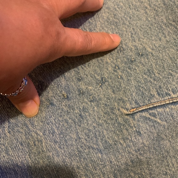 Free People We The Free Good luck Shadow Patch Barrel Jeans - Picture 10 of 11